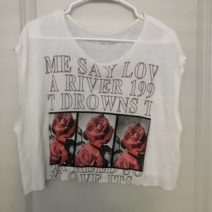 All Saints Distressed graphic tee